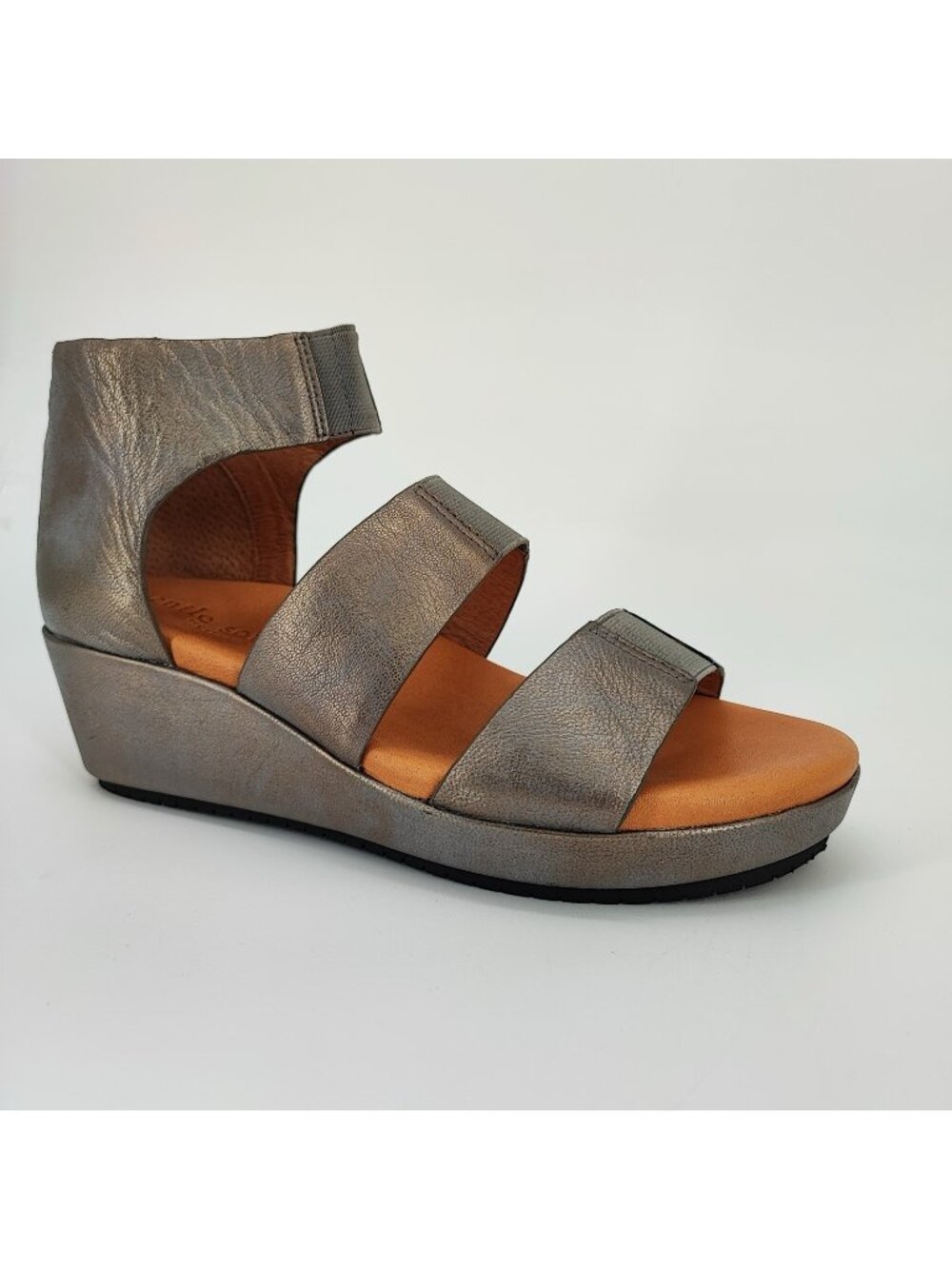 Gentle Souls Milena Women's Size 10 US Sandals Leather Copper Comfort Wedge